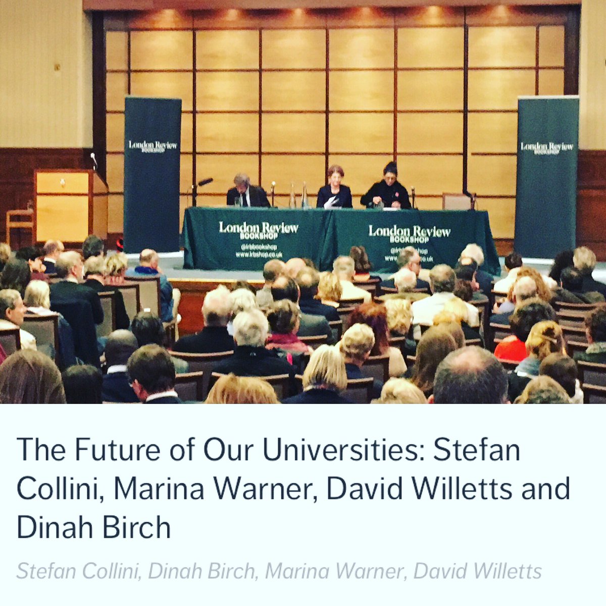 LeaTilde's tweet photo. Audience getting quite emotional in the debate - many points similar to #edchat in DK @lrbookshop https://t.co/Nbo29Dk4nq