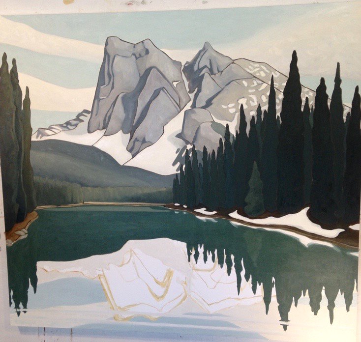 CherylBaxter10's tweet photo. Incredible new work by Edmonton artist Linda Lindemann. Don't miss the exhibition opening April 15! 

#art #mountains #beauty #simplicity https://t.co/vSBTOoB3VM