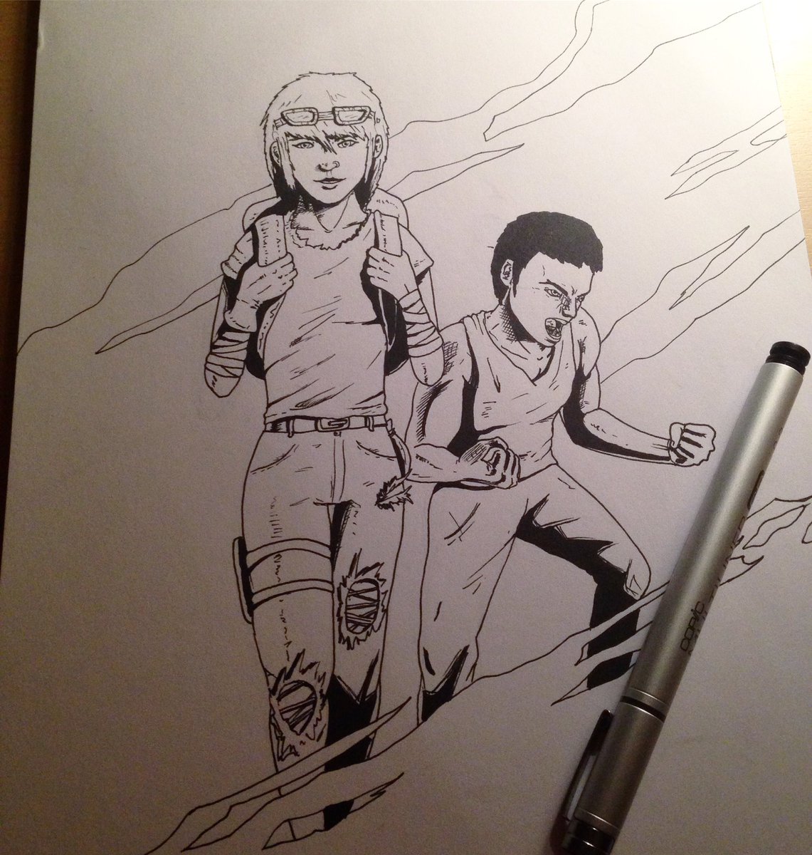 essgar666's tweet photo. #mira #pan #lightcomic #ink for the #cover of #issue 2 #comic #sketch #comicbook #selfpublished #creatorowned #pencil https://t.co/P6pQYfeMDT
