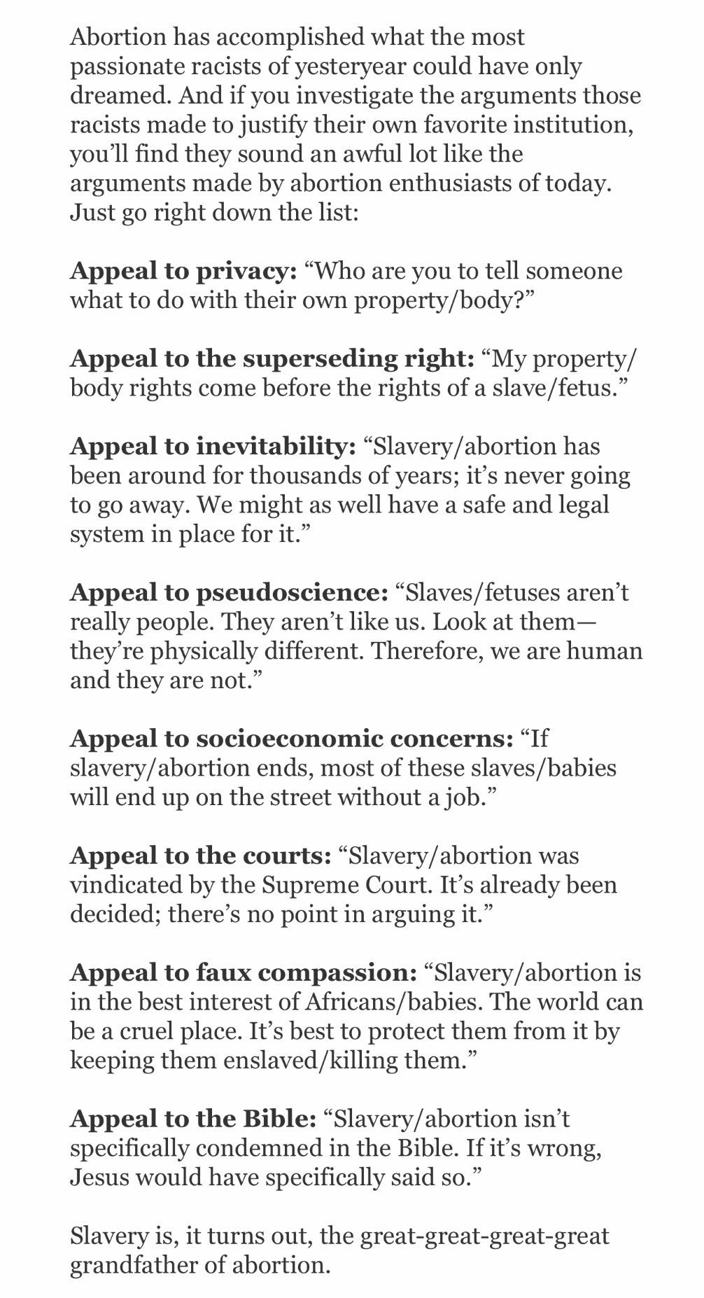 an argument in favor of banning abortion Wade, decided on jan 22, 1973 in favor of abortion rights, remains the law of the land. an argument in favor of banning abortion Wade, decided on jan 22, 1973 in favor of abortion rights, remains the law of the land.