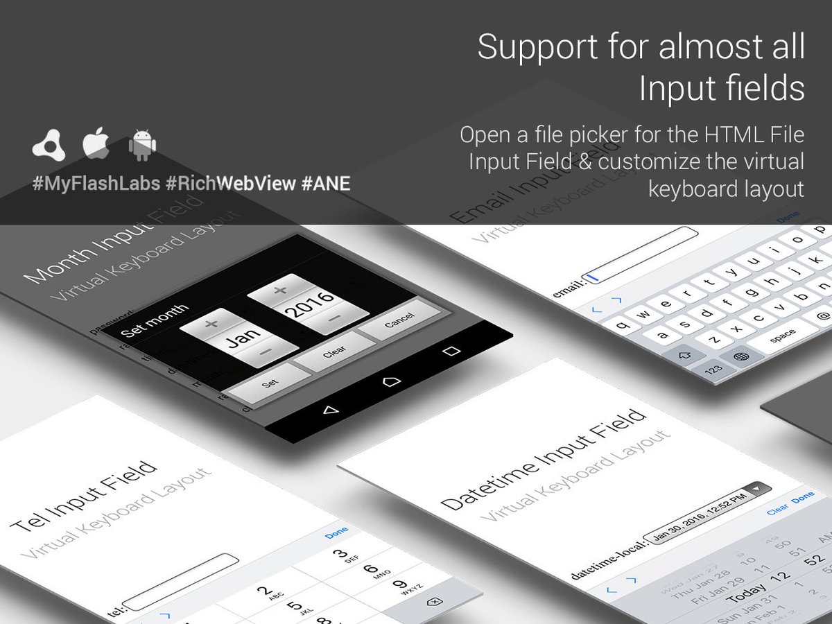 myflashlab's tweet image. Face the most powerful HTML Viewer #AdobeAIR #ANE ever, V6.6.0! Checkout the features!
myflashlabs.com/product/rich-w…

#stagewebview #MyFlashLabs