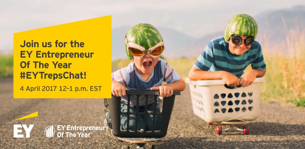 EYCanada's tweet photo. Want to learn more about our #Entrepreneur Of The Year program? Join us for a live Twitter chat on April 4 at 12 pm ET #EYTrepsChat https://t.co/KkfSnMPysB