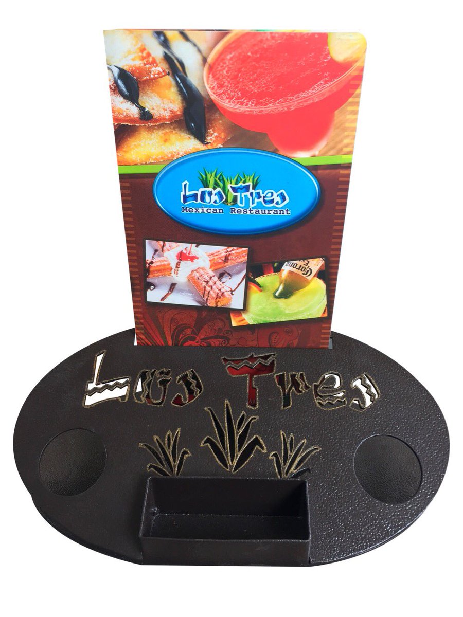 pub_punto's tweet photo. Centro de mesa para restaurante (personalizado) #LosTresUSA #menu #pimentero #salero #splenda  #creamostusideas https://t.co/I5322QvQRk