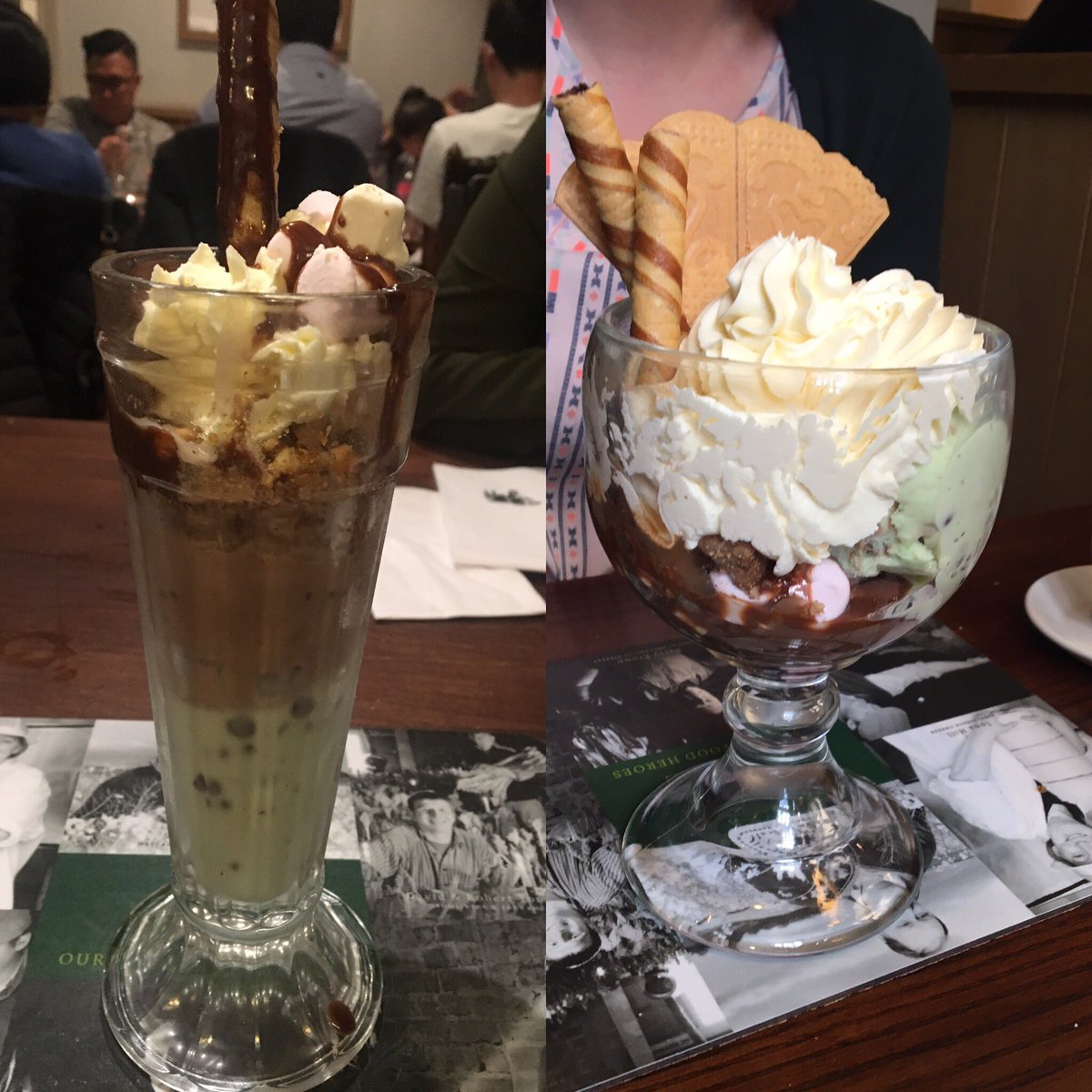 jenncrangle's tweet photo. @NigelHaworth @BullatBroughton When the birthday girl orders a sundae expecting the one on the right...&amp; the left one turns up 😐#why? https://t.co/kyMqyiLkwx