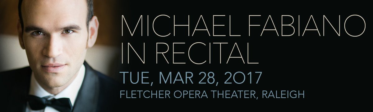 MichaelFabiano's tweet photo. Looking forward to my recital in, Raleigh, North Carolina Opera, within a couple of hours already. The recital tour continues!!! https://t.co/uQ0JzgQscJ