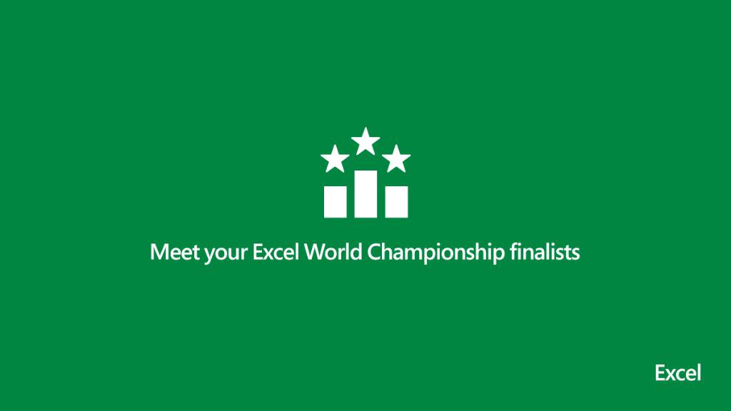 Excel masters from around the world are competing for the title of #ExcelWorldChamp. Meet our brilliant finalists: https://techcommunity.microsoft.com/t5/Excel-World-Champ/ExcelWorldChamp-Meet-the-Champs/m-p/55312?wt.mc_id=AID600162_QSG_SCL_148524