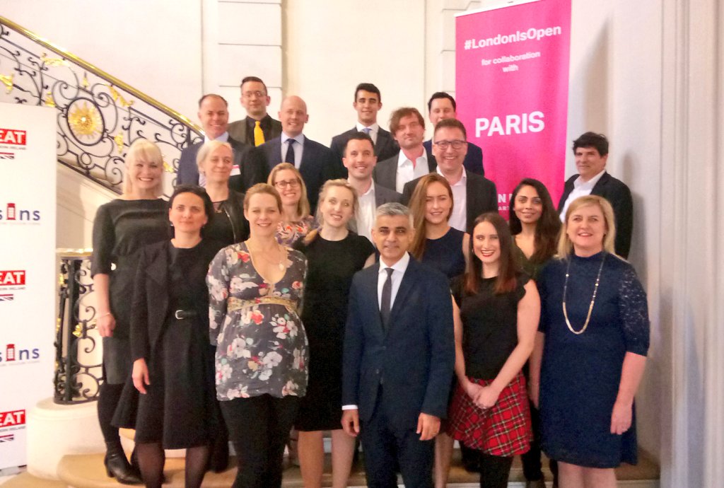 From fashion to film, tech to trade - my London delegation are here in Paris with a clear message - #LondonIsOpen for business.