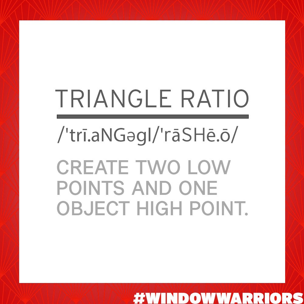 WindowWarsShow's tweet image. #WindowWarriors design word of the day: Triangle Ratio.