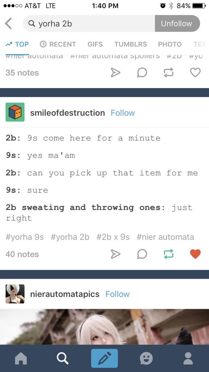 twitchykun's tweet image. @kupo_yo @lenejenius the thirst is real #nierautomata #2bae