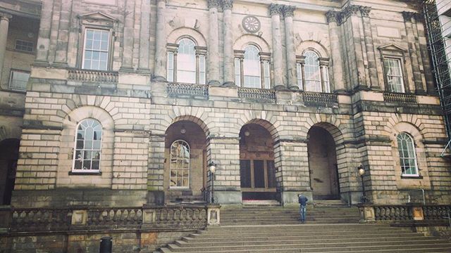 Tiny Will, for perspective. #filmproduction #architecture #filming #oldcollege #edinburgh #production #shoot #filmmaking
