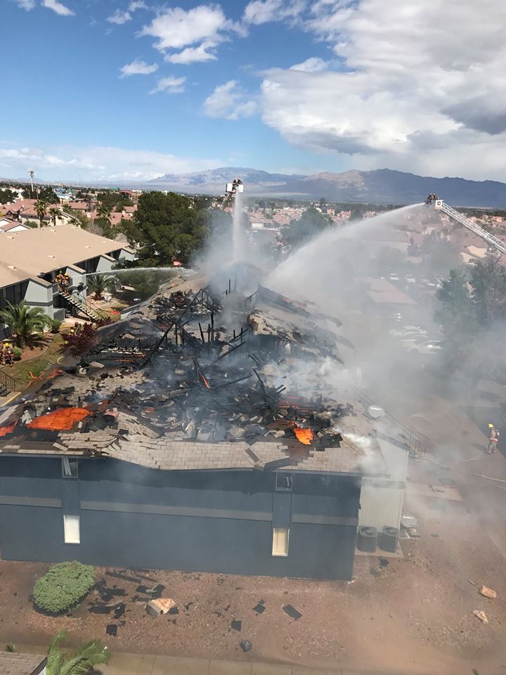 pffnevada's tweet photo. March 27, 2017 - 3 Alarm Fire @LVFirefighters https://t.co/5qBdEElzyb