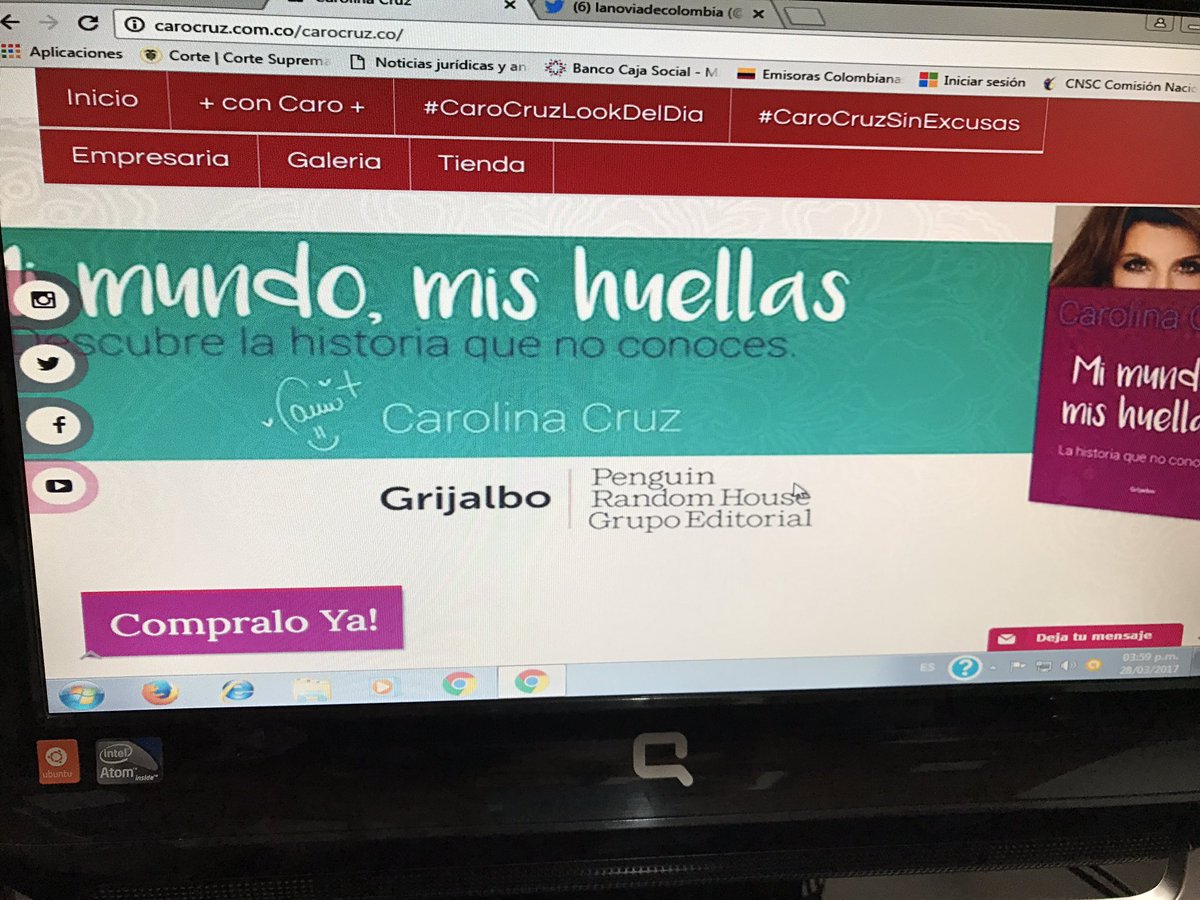 FcBMCaroCruz's tweet photo. El libro de nuestra @carocruzosorio Preventa en https://t.co/qjUx819bSL #MiMundoMisHuellasCC es súper fácil de adquirirlo. 😍💖👏🏻👏🏻 https://t.co/PbiZ2wBCBy