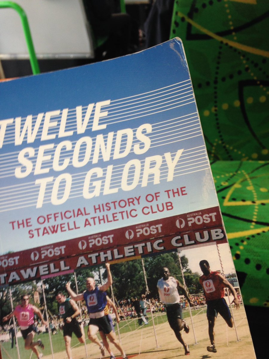 stephmollica's tweet photo. Some light reading on the tram for a Wednesday morning #fireup #justgobang #stawell #easter https://t.co/PwQ4ZbHVMC