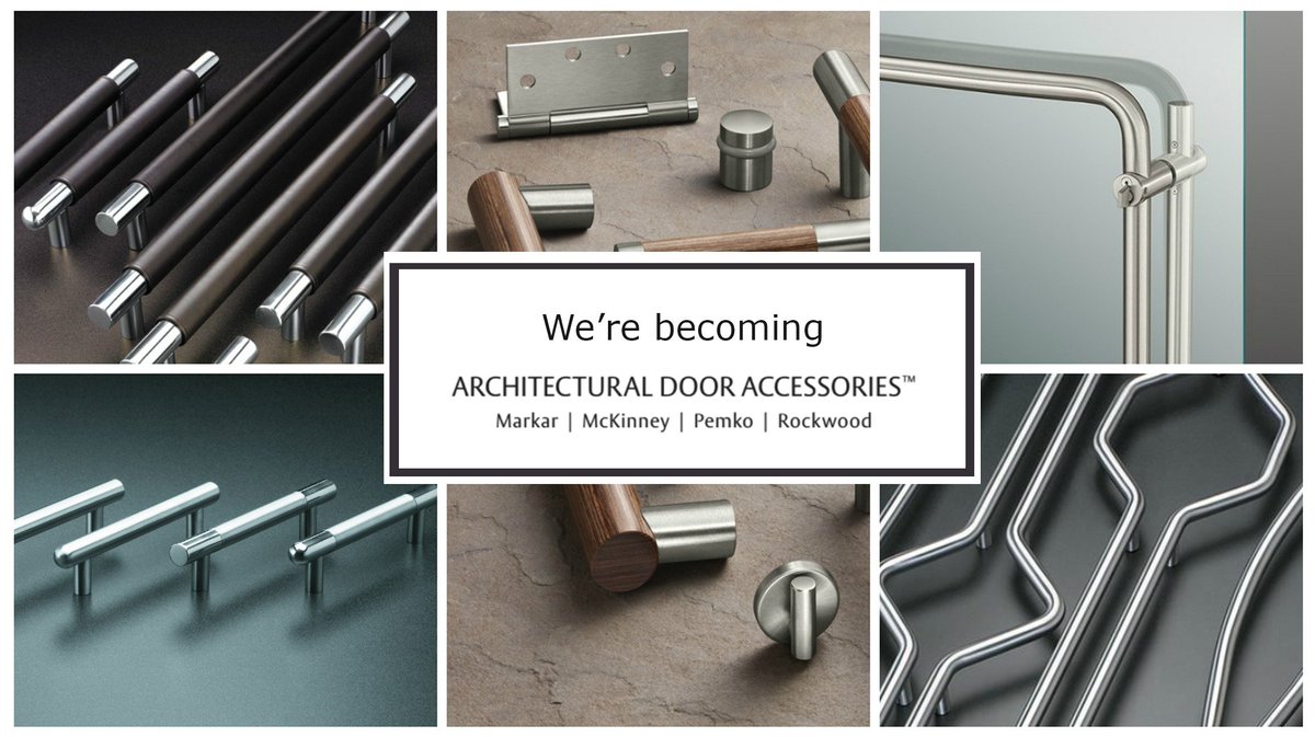 Reminder: In a few days we're joining <a href="/McKinneyHInge/">McKinney Hinge</a> &amp; @PemkoMfg &amp; becoming ASSA ABLOY Architectural Door Accessories. #News