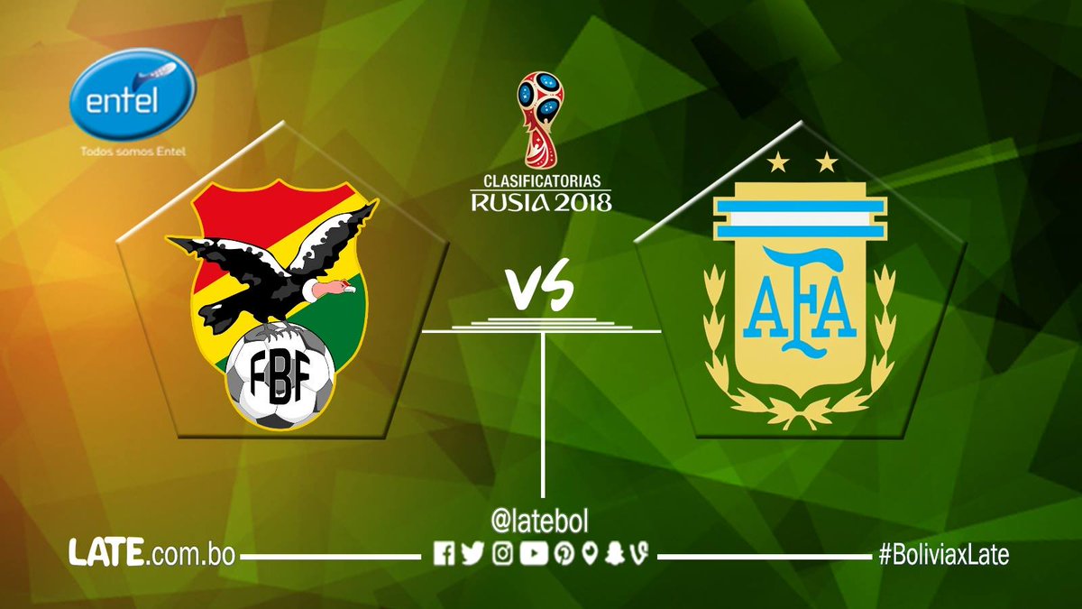 latebol's tweet photo. #Eliminatorias #BoliviaxLate | #Bolivia 1-0 #Argentina 

Informa #EntelDeporte
⏱45' En juego el 2T #BOLARG
►https://t.co/T2uUTd5s3T https://t.co/HVHxKkw3am