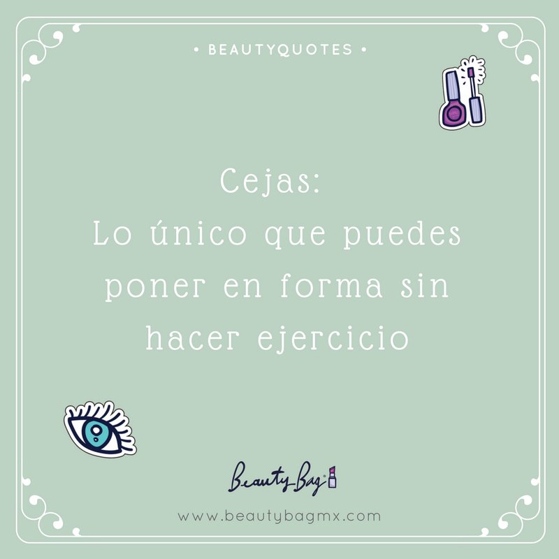 BeautyBagMx's tweet photo. La clave para estar siempre en forma. 😂🙈 💖
#cejas #brows #beauty #fitness #qotd #beautyquotes https://t.co/MTf9X0fyry