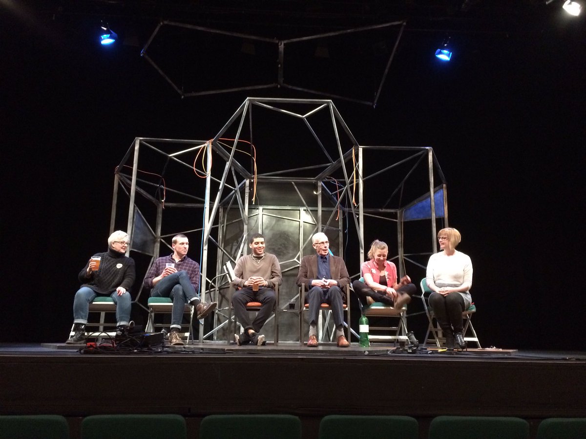PegeenMurphy's tweet photo. Thought provoking performance and Q&amp;A following #TheMachineStops @theLBT @YorkTheatre @pilot_theatre #neilduffield #EMForster https://t.co/GfAYg3Pq4G