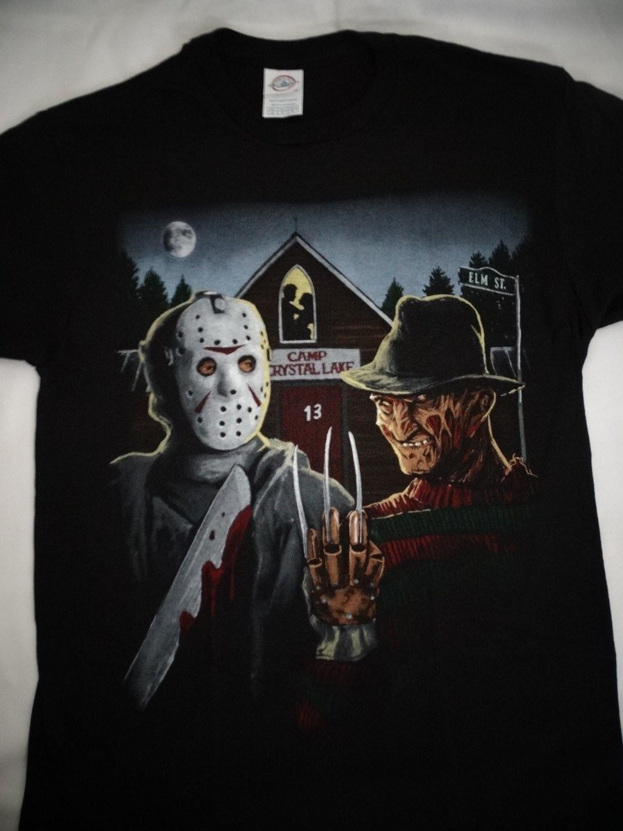 restocked size

Freddy Krueger and Jason Voorhees Camp Crystal Lake Elm Street T-Shirt #GraphicTee cgi.ebay.com/ws/eBayISAPI.d… via <a href="/eBay/">eBay</a>