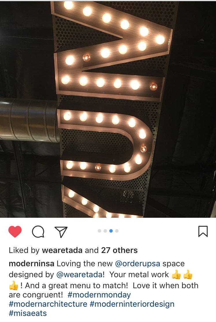 orderupsa's tweet photo. You know you're doing it right when @ModernInSA posts about your new interior 😎 #orderupsa #wearetada https://t.co/BbceXgkEkz