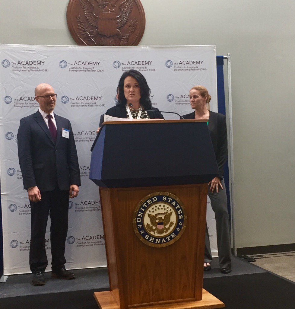 AcadRad's tweet photo. .@AcadRad executive director @ReneeCruea moderates #MedTech17 at the Hart Senate Bldg. spread the #imaging story! https://t.co/SXQUyWy0Vw