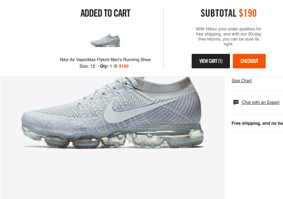 nike vapormax size guide