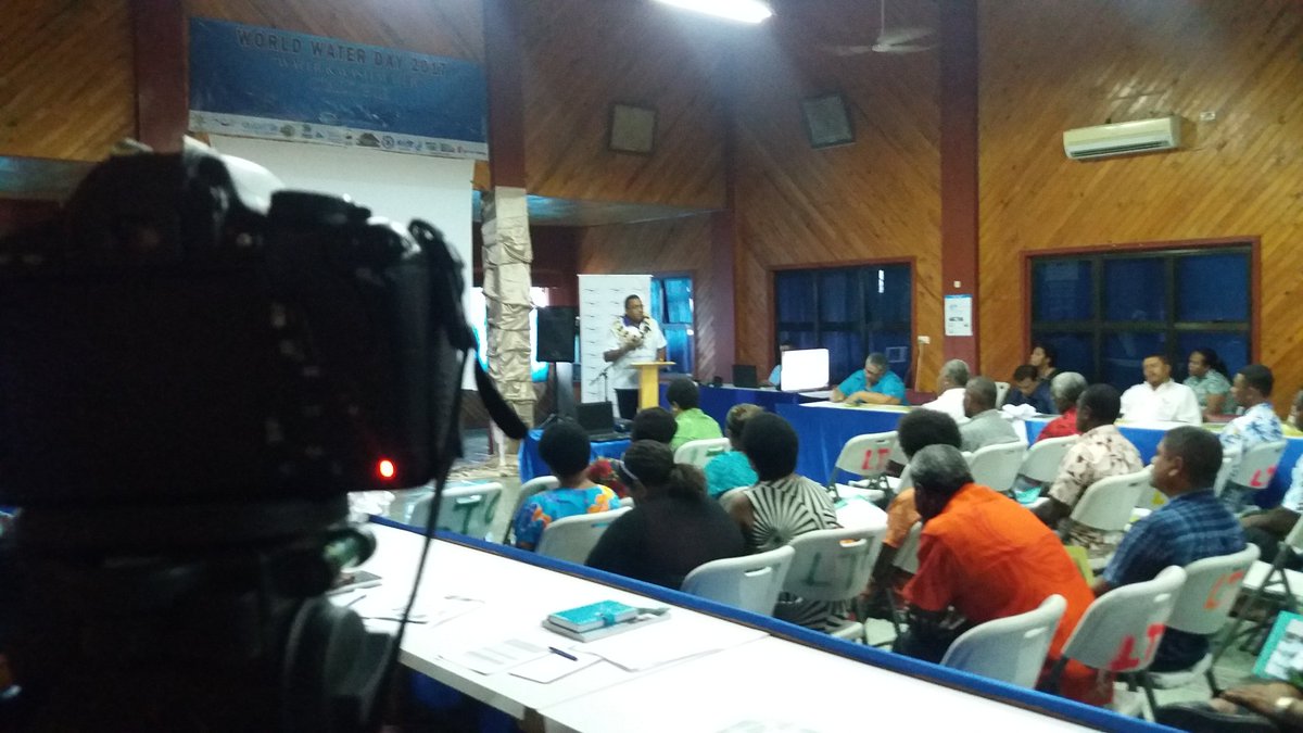 WAF CEO, Mr Opetaia Ravai officially opens the World Water Day - Dialogue at Levuka Town