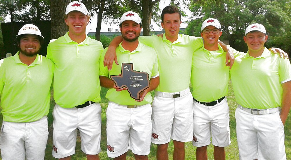 The <a href="/MSUMustangs/">MSU Mustangs</a> come from 12 strokes back to win St.Edward's Invitational! Congratulations, men! #StangsonTop