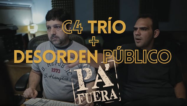 .<a href="/desordenpublico/">Desorden Público</a> y <a href="/c4trio/">C4 TRIO</a> muestran cómo hicieron el disco ‘Pa' Fuera’ en nuevo EPK >> ow.ly/7nWW30alIuT