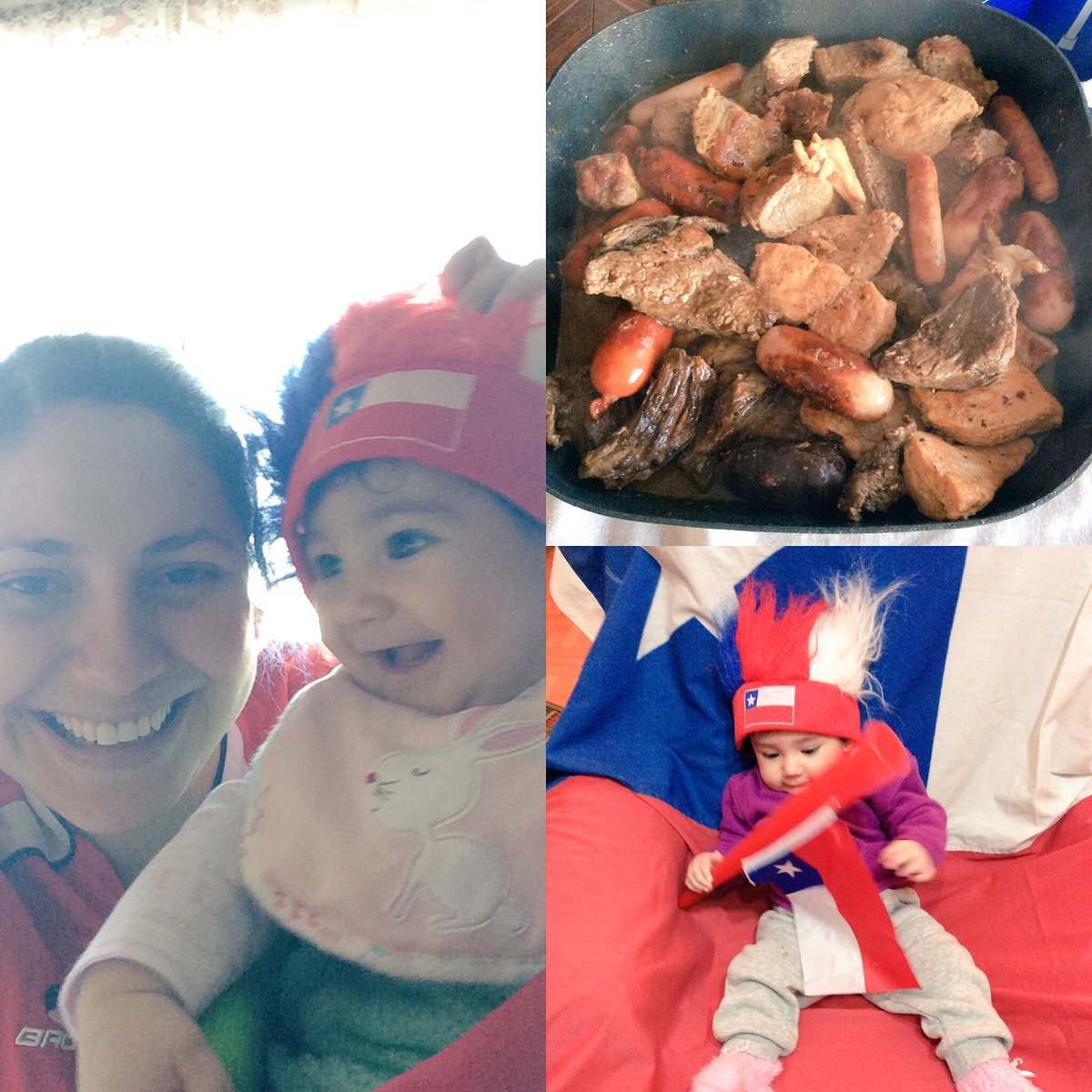 maditalicious's tweet photo. #ChileNoSeRinde ... vamos chile 🇨🇱 con una parrilladita y con mi bebe esperando el triunfo de La Roja #mega https://t.co/p9hgBpPGUc