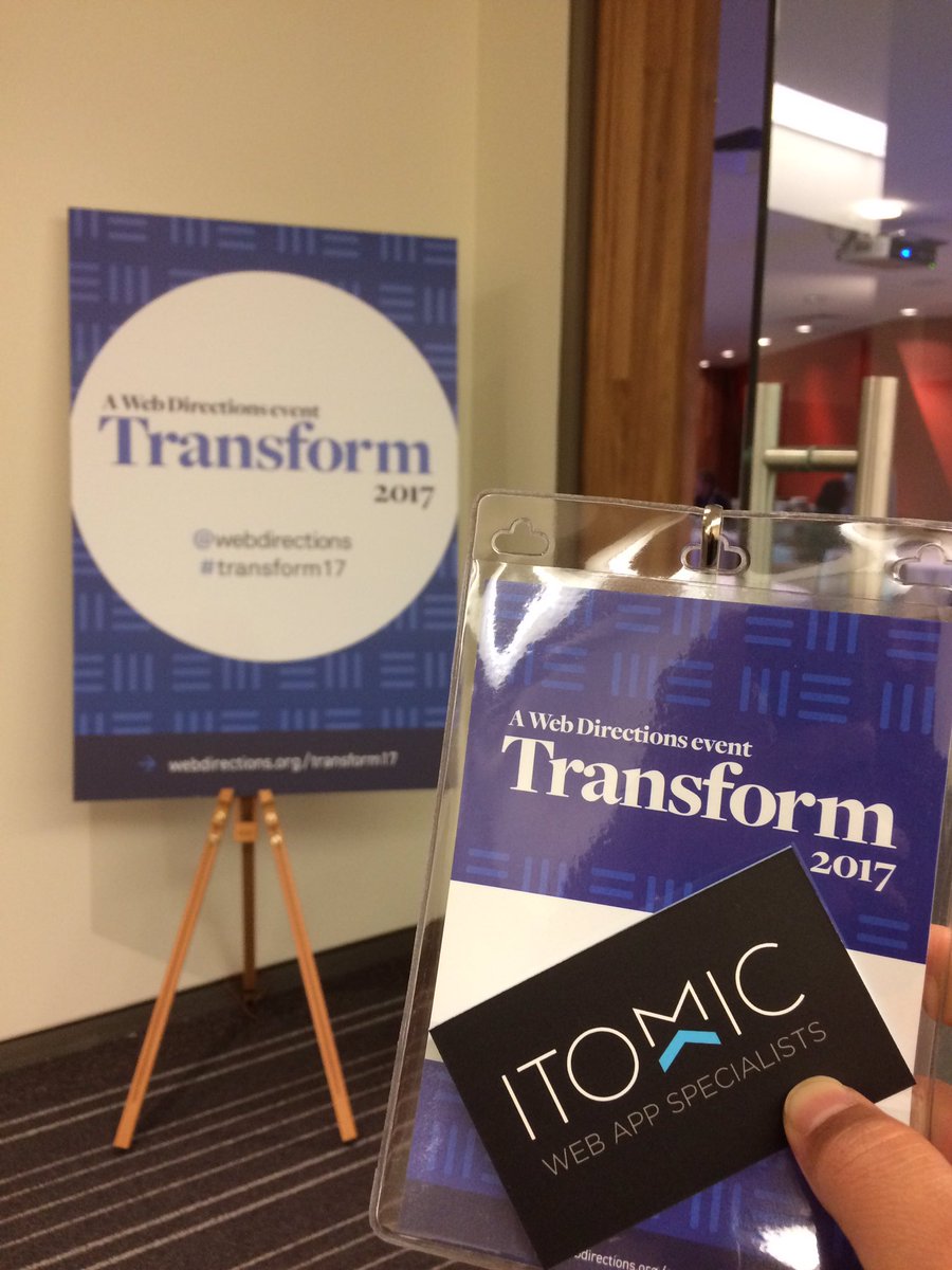itomicwebdesign's tweet photo. We're here in Canberra! Excited for today's program. @webdirections #transform17 https://t.co/rSp0FD6UQF