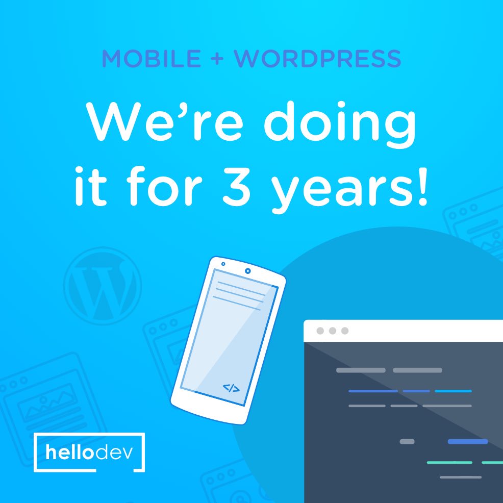 hellodevapps's tweet image. Seems the #wordpress community getting more and more excited about the #mobileapps scene. Guess what: