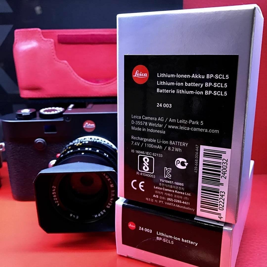 LeicaStoreSoho's tweet photo. Leica M10 batteries (BP‑SCL5) are now in stock. Please call (212) 475-7799 or visit our website to order. https://t.co/O02gGsMqkM
