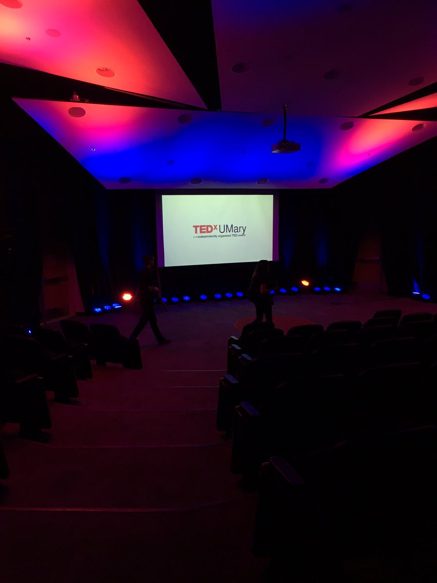 TEDxUMary's tweet photo. Butler Hall is ready! T-30 minutes until it's filled with an audience ready to hear about going #AgainstTheGrain ❌ https://t.co/xt1INi3eoY