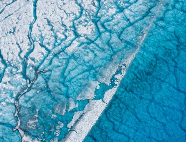 NewYorker's tweet photo. Greenland is melting, and the floodgates may already be open: https://t.co/Fb4osZVY2h https://t.co/ymPNQxYo9p