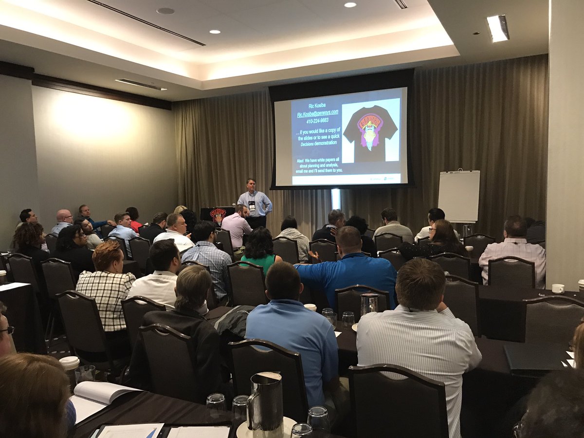 DecisionsTech's tweet photo. How to Become a Capacity Planning Wizard session a full house! #SWPP #GENESYS https://t.co/7DRPeifOWV