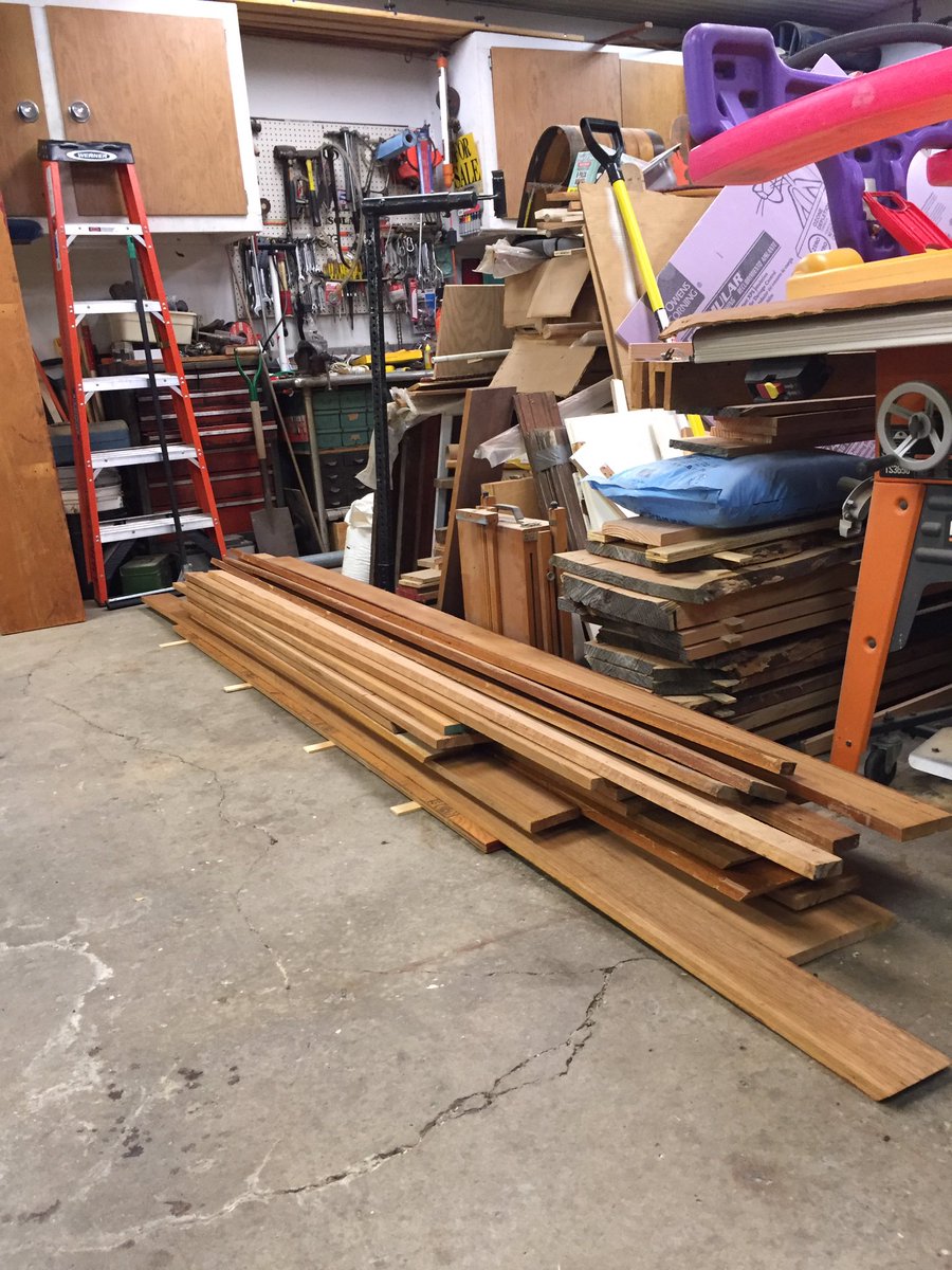 BrysGarage's tweet photo. A load of mahogany for me to recycle into some beautiful #projects....👍😍 #woodworking #finewood #recycle/reuse https://t.co/wOMgkAjopJ