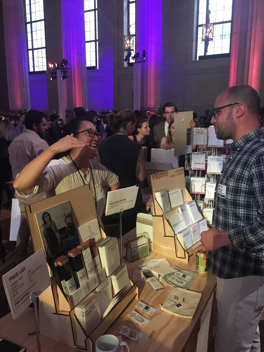 WDCEP's tweet photo. Mariko of @mikspress sharing her great prints at the @WeWork #CreatorAwards #MadeInDC #WeDC https://t.co/3dIszzwkE2