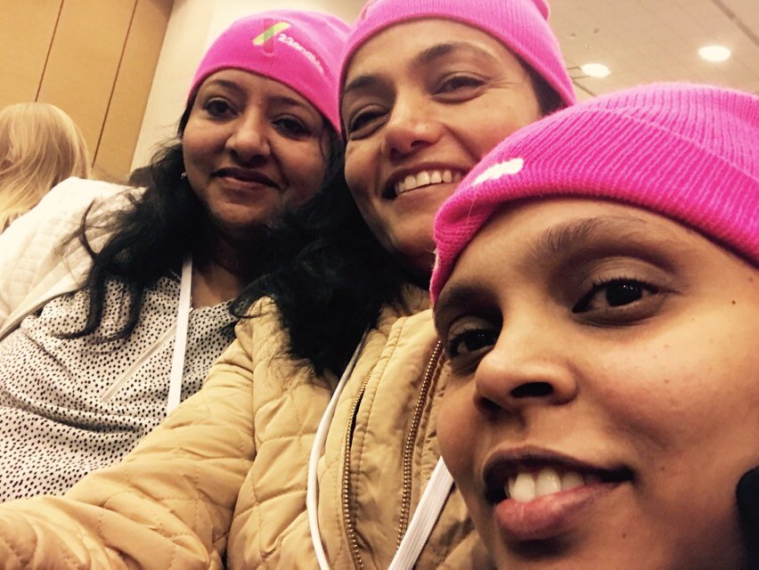 anubansa's tweet photo. #pwbc #ABC7now. Waiting for Hillary https://t.co/cFocKsHSTA