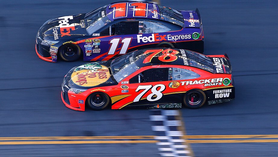 JoeyBNascar's tweet photo. Remember this Denny Hamlin win like it was yesterday. https://t.co/vron2AtH5P