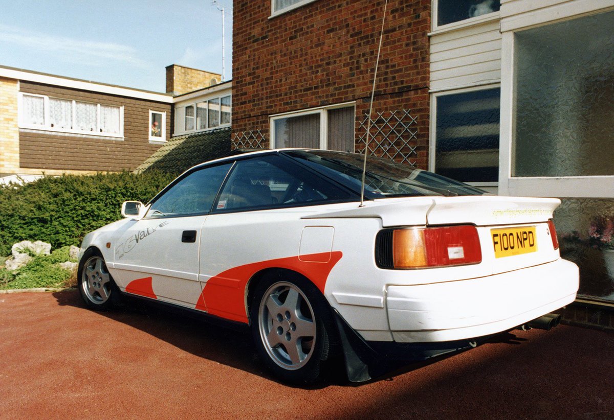 jonuxdi's tweet photo. Loved my Celica GT in the early 90's. The 'acid' fluorescent graphics remind me of fab new Yaris GRMN #Celica #Yaris #funkeefish #Toyota https://t.co/Sdv5lZIbXR