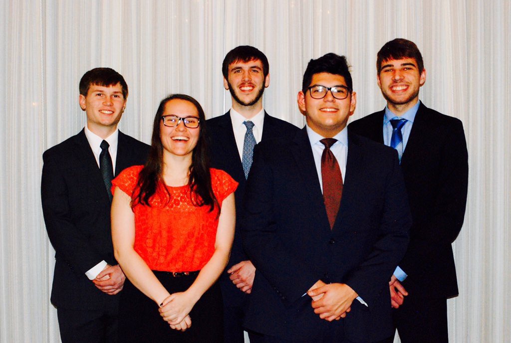 HCMediaOnline's tweet image. JENSEN/KOUBEK
Prez: Nathan Jensen
VP: Andrew Koubek
Sec: Jonathan Heredia
Treas: Levi Cermak
Parliament: Karli Cabrera
#strengthinexperience