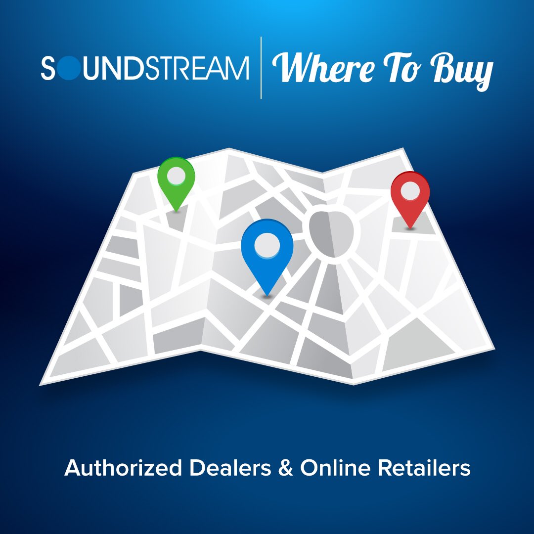SOUNDSTREAM_USA's tweet photo. We've made it easy to locate your nearest SoundStream dealer. Visit https://t.co/GcMC73WqJE. You're welcome! #teamsoundstream https://t.co/K1902pWPXh