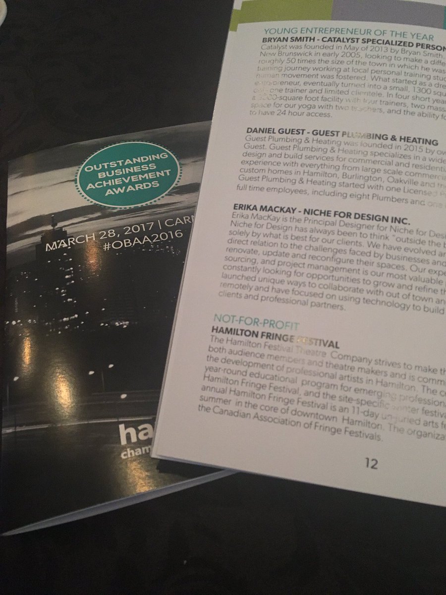 Shout out to YP Erika Mackay! <a href="/NicheforDesign/">Niche for Design</a> #OBAA2016