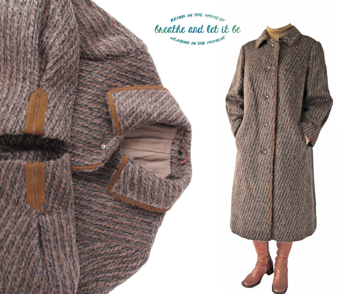 breatheLetitbe's tweet image. Vintage A Line Llama Wool Coat | Size S M L | Black Tan Beige Striped … tuppu.net/2b86c24f #MyNewTag #LlamaWool