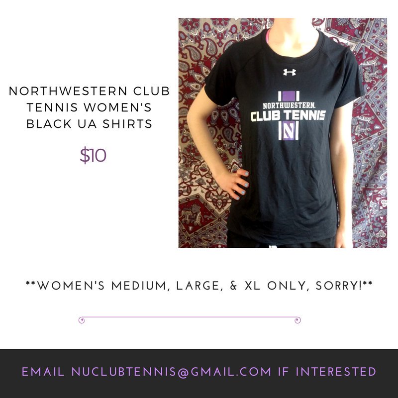 NUClubTennis's tweet photo. We are selling our extra women's apparel! https://t.co/tAekuucocf