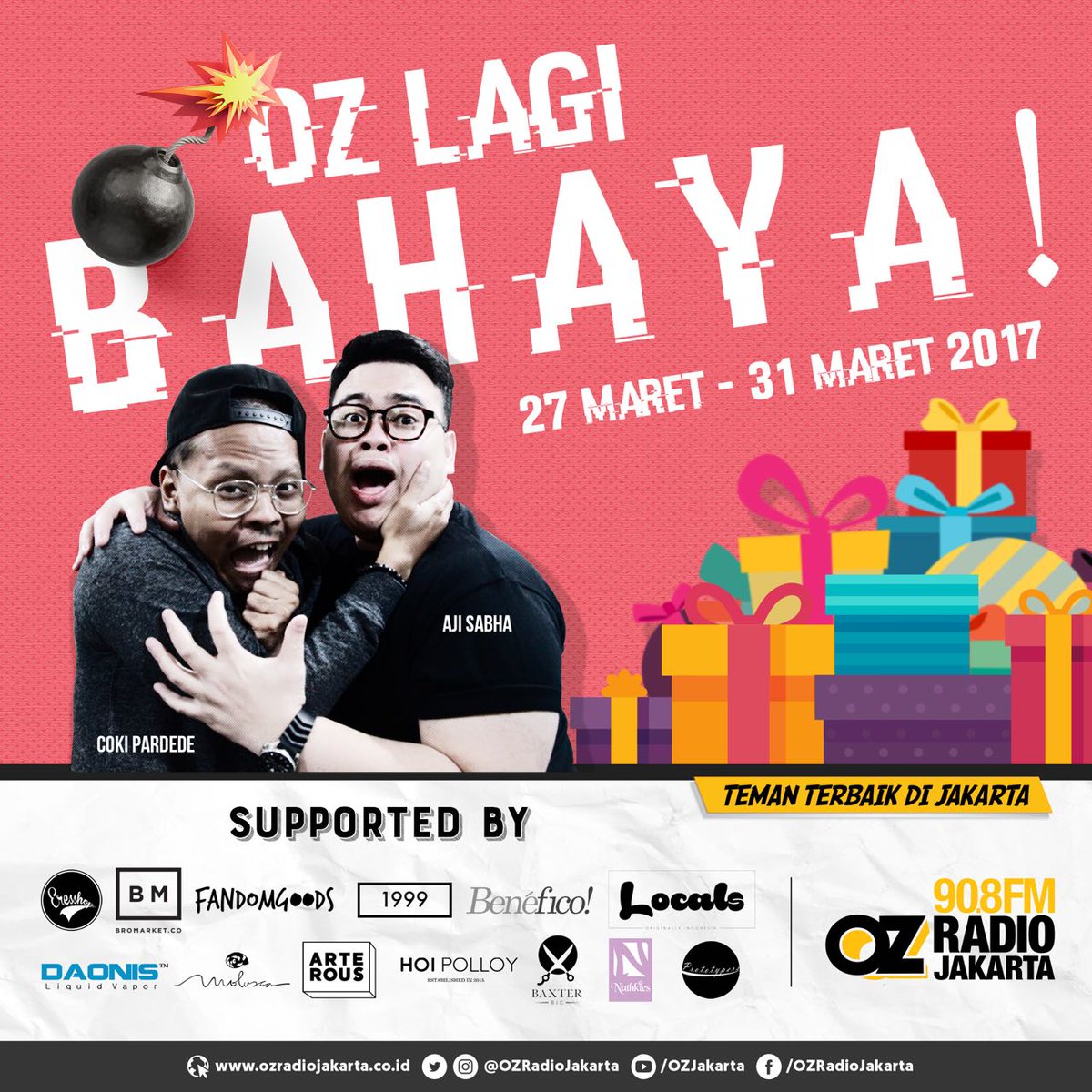 Infusionet's tweet photo. Hr ini kt msh ttp mau bagi2 hadiah produk dr #PROTOTYPERS &amp; #FANDOMGOODS di #BAHAYA! Ikutan topiknya nanti yaa! #JAKARTAMORNINGSHOW https://t.co/hGIBqLqif7