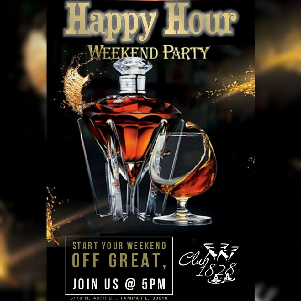club1828's tweet photo. Club 1828 Happy Hour- Fridays* from 5pm to 10pm, featuring drink specials and great service!
Location: 5110 N. 40th Street * Tampa, Fl 33610 https://t.co/MVzp2FpdsY