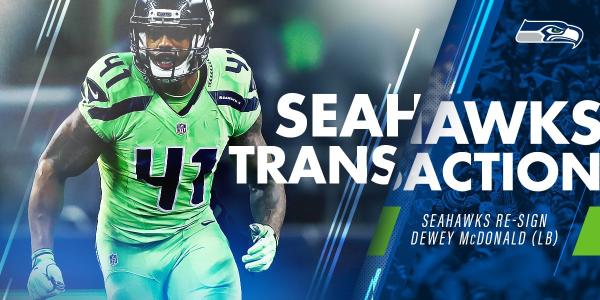 We have re-signed linebacker Dewey McDonald. #GoHawks   📰 | shwks.com/be2j https://t.co/GmxrMTRHx4