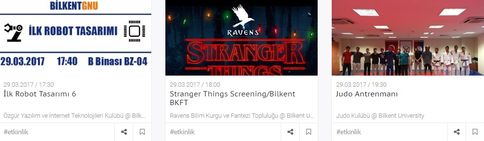 Bilkent 29 Mart etkinliklerine dair ayrıntıları seruvent.com'da bulabilirsiniz