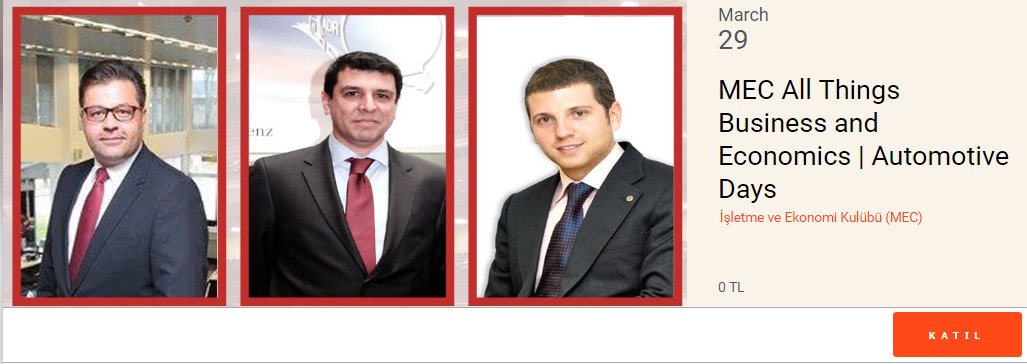 Koluman Yönetim Kurulu Üyesi Kaan Saltık, bugün <a href="/BilkentMEC/">Bilkent MEC</a> 'te. GE 250 puanı, etkinlik yer ve saati seruvent.com'da